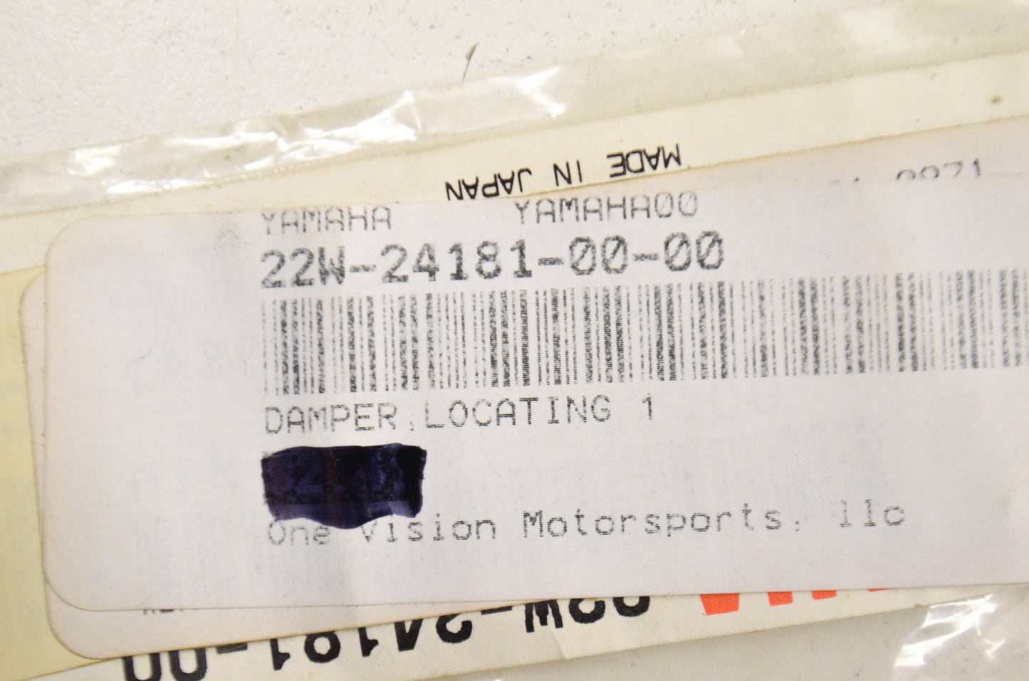 Locating Damper 1 NOS