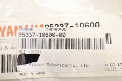 OEM Yamaha 95337-10600-00 Nut (6TD) NOS