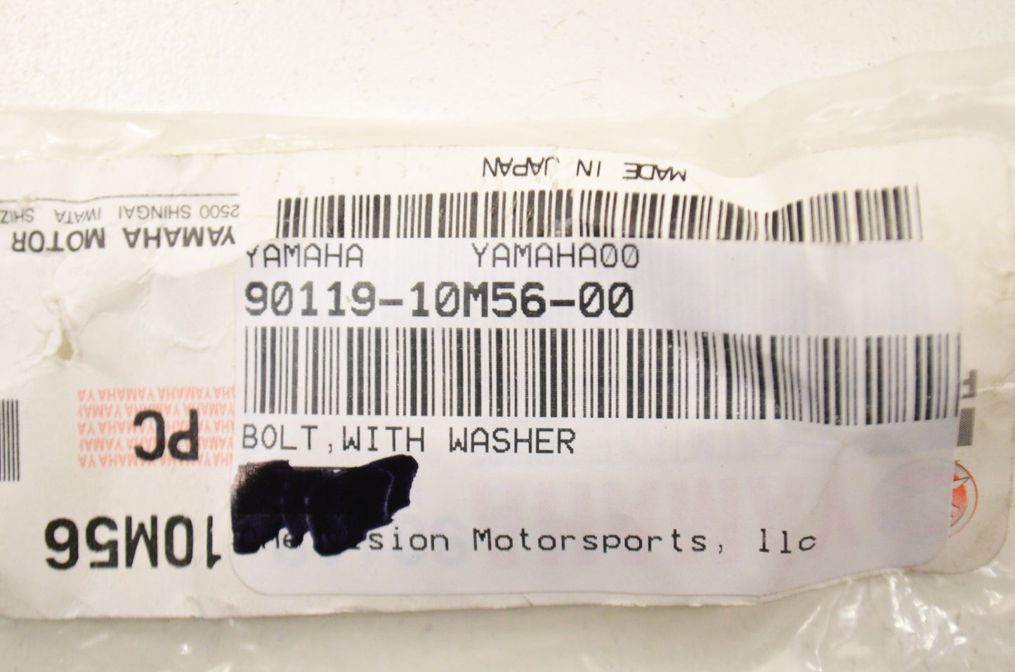 OEM Yamaha 90119-10M56-00 Bolt w/ Hole NOS