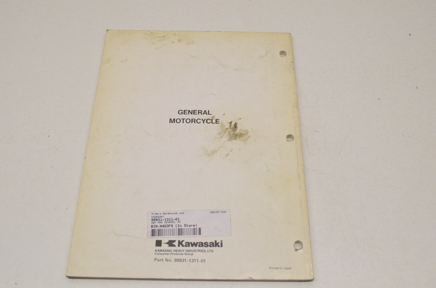 OEM Kawasaki 99931-1311-01 Assembly & Preparation Manual General MC