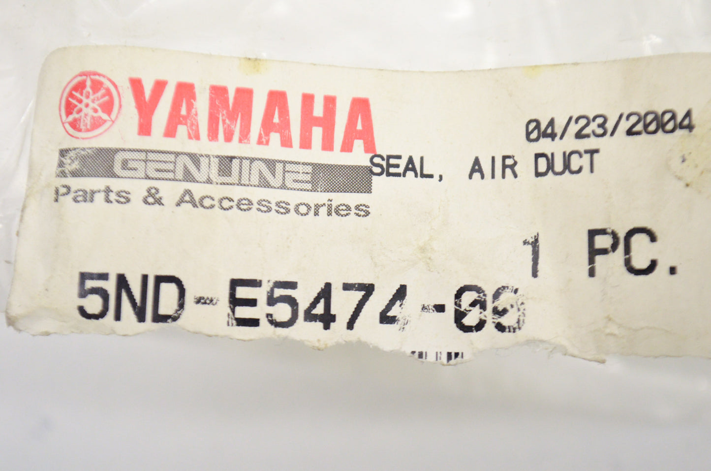 OEM Yamaha 5ND-E5474-00-00 Air Duct Seal NOS