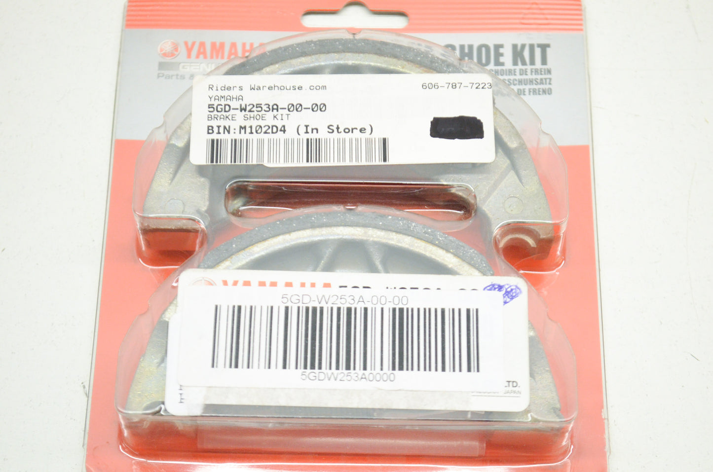 OEM Yamaha 5GD-W253A-00-00 Brake Shoe Kit NOS