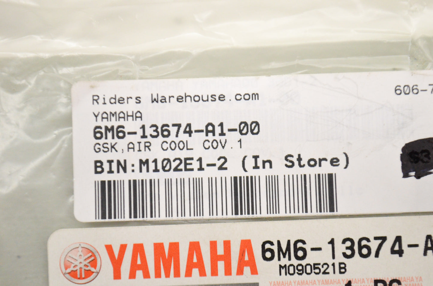 OEM Yamaha 6M6-13674-A1-00 Air Cooler Cover Gasket 1 NOS