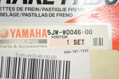 New OEM Yamaha 5JW-W0046-00-00 Brake Pad Kit 2 NOS