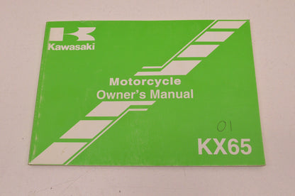 OEM Kawasaki 99987-1003-01 Owner's Manual KX65A2