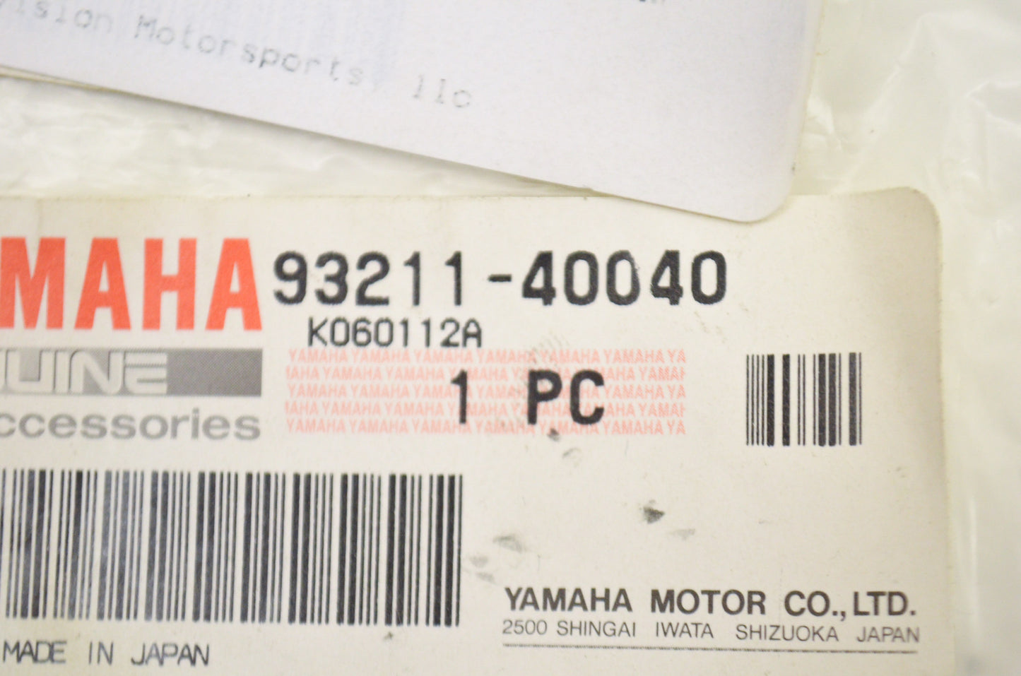 OEM Yamaha 93211-40040-00 O-Ring NOS