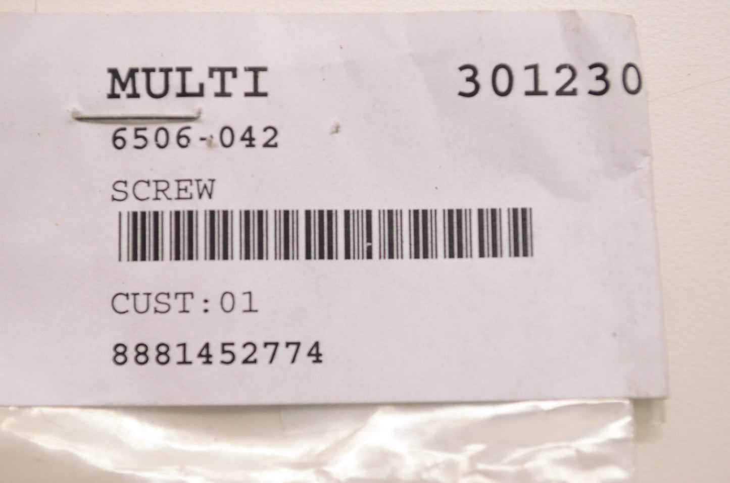 OEM Arctic Cat 6506-042 Screw NOS