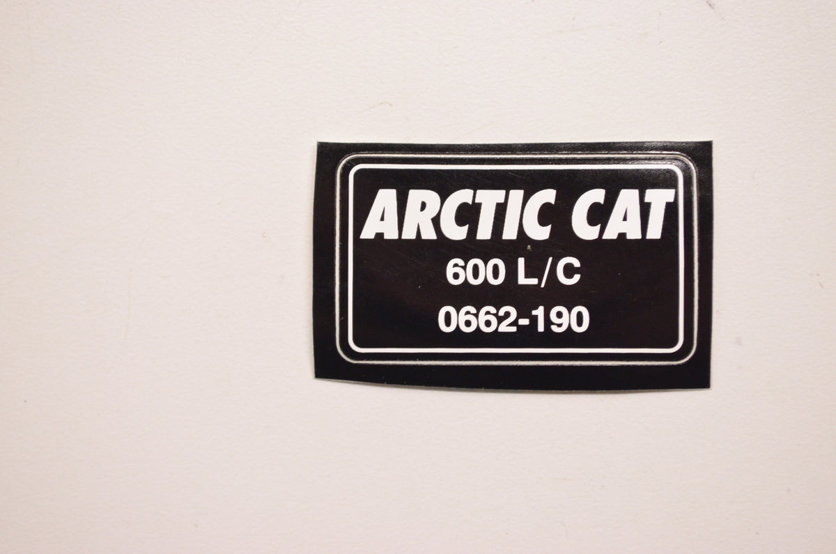 OEM Arctic Cat 2611-733 Engine Part Number Decal NOS