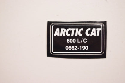 OEM Arctic Cat 2611-733 Engine Part Number Decal NOS