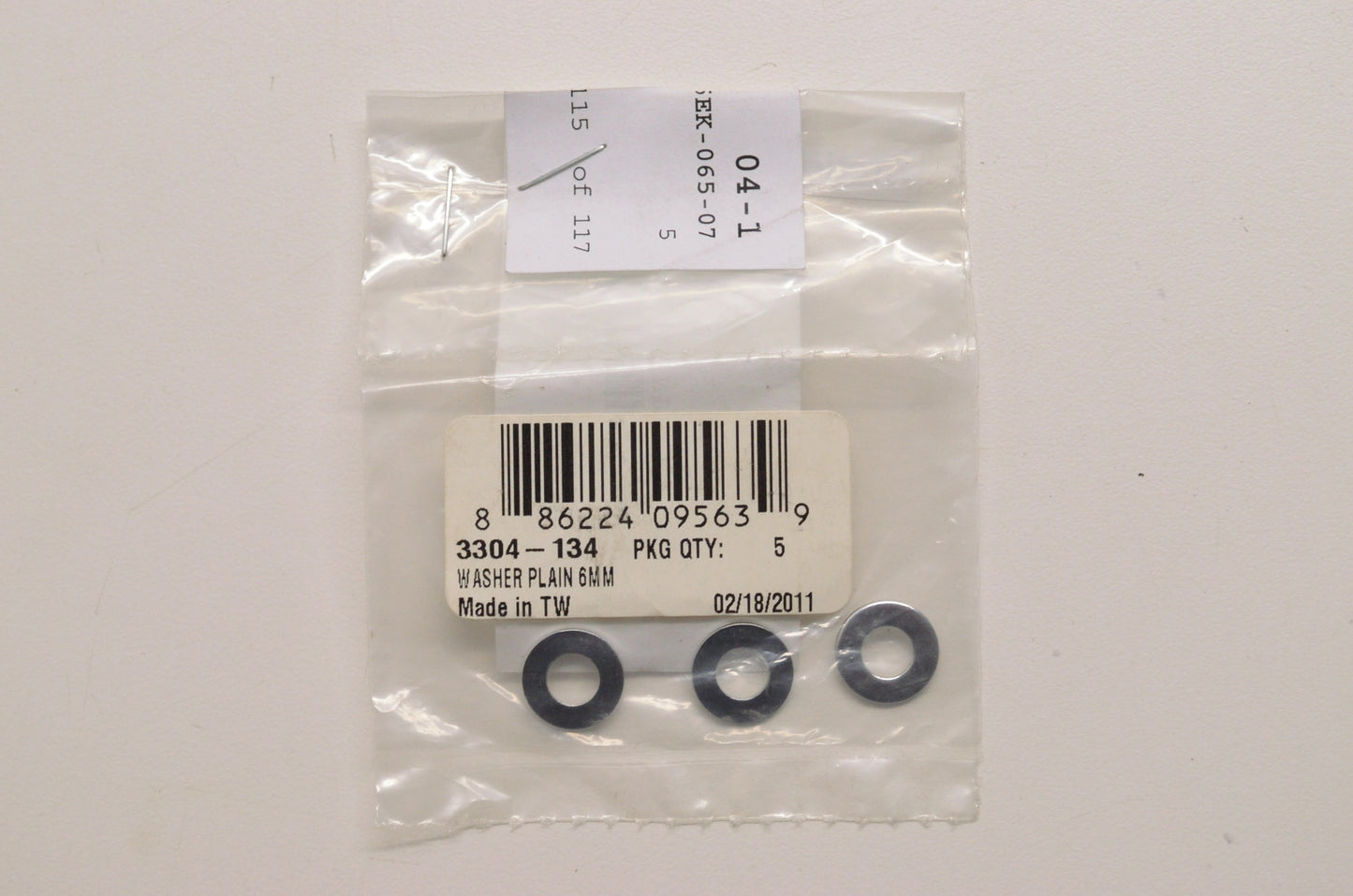 OEM Arctic Cat 3304-134 Plain Washer 6mm Qty 3 NOS