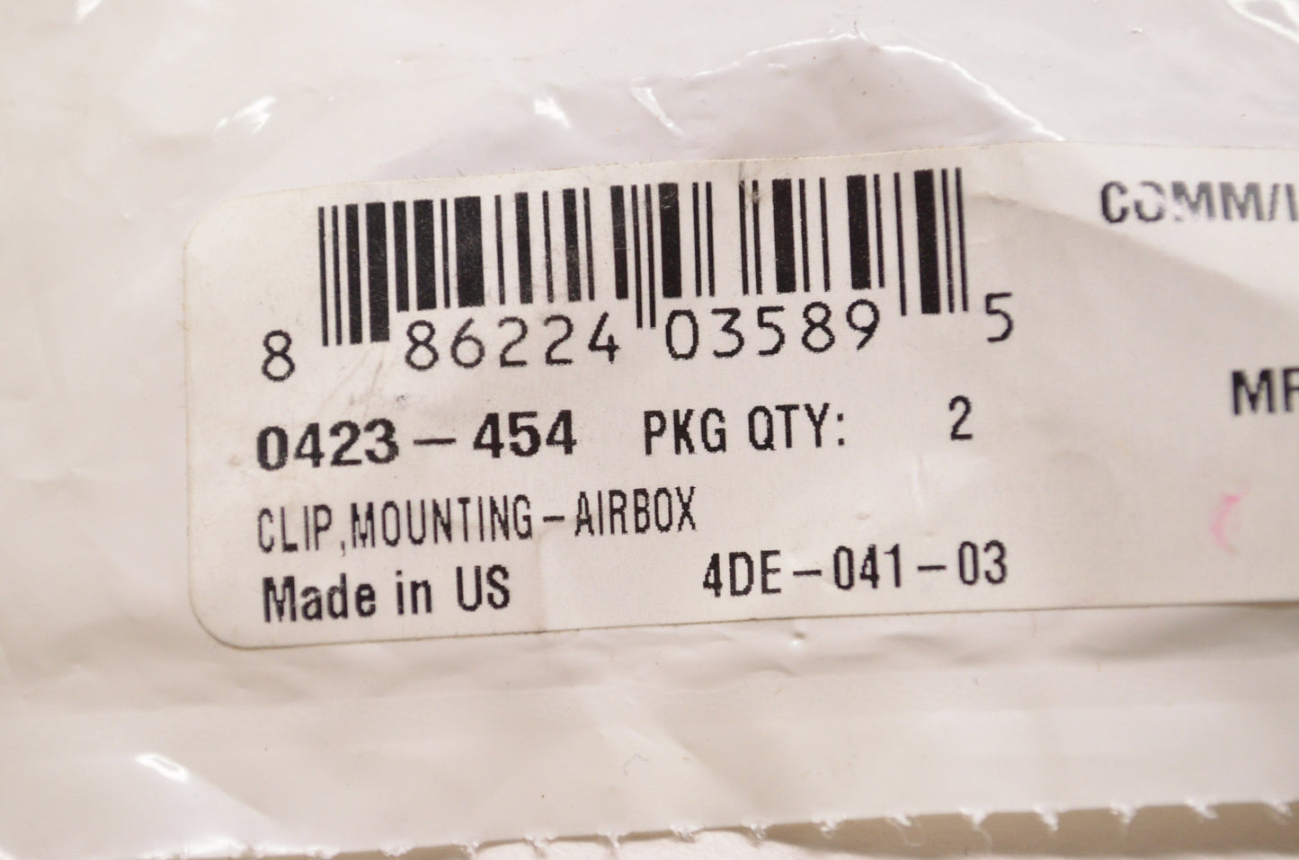New OEM Arctic Cat 0423-454 Airbox Mounting Clip NOS