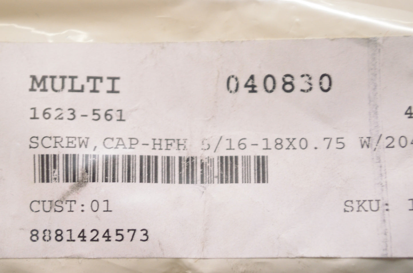 OEM Arctic Cat 1623-561 Hex FLange Head Cap Screw 5/16-18X0.75 NOS