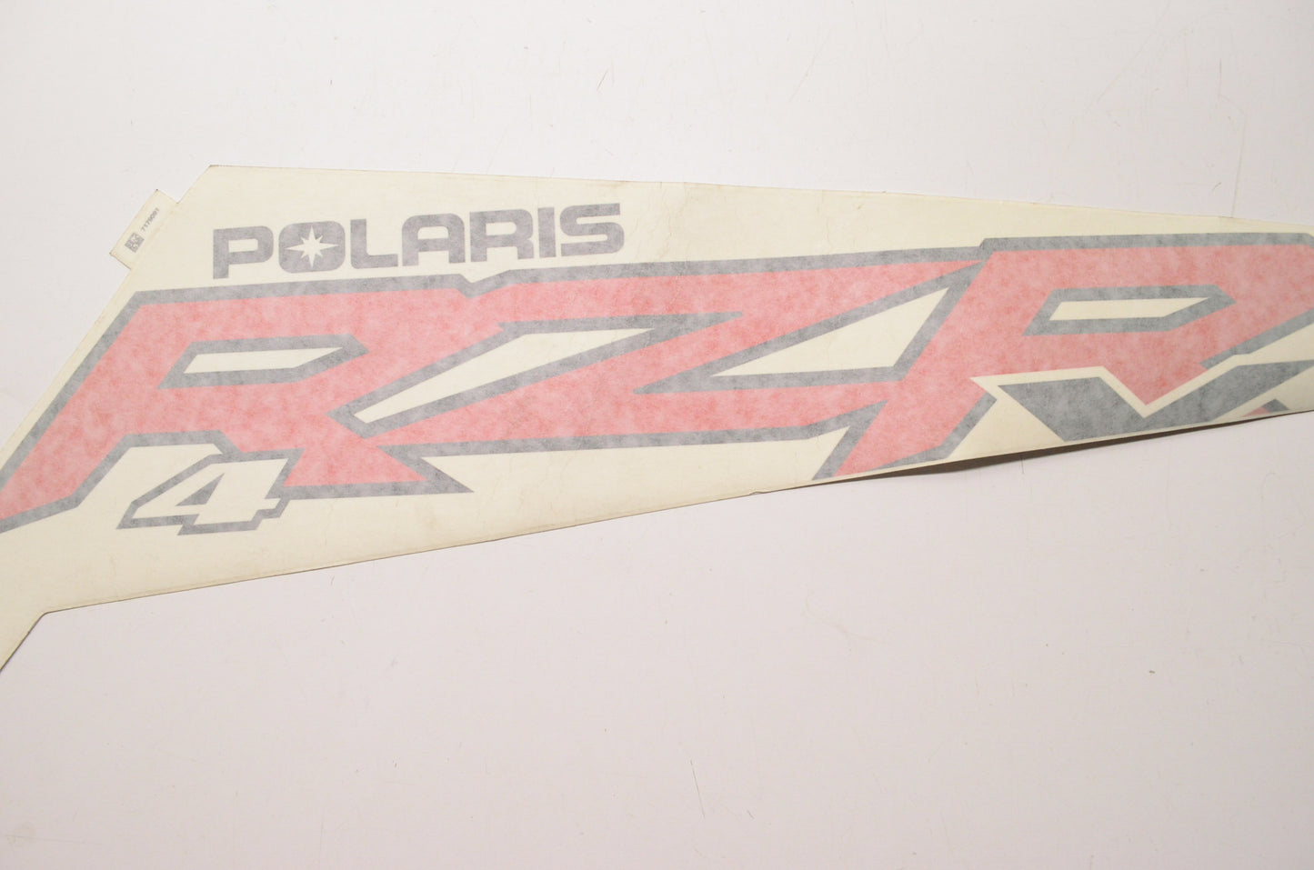 OEM Polaris 7179091 Left Hand 'RZR' Side Box Decal NOS