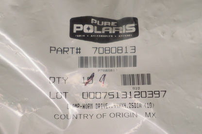 OEM Polaris 7080813 Worm Drive Clamp .44WX4.25DIA NOS