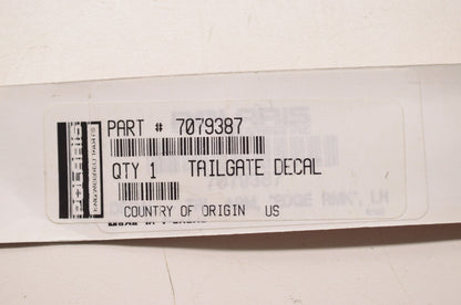OEM Polaris 7079387 Left Trailing Arm Decal NOS