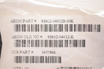 OEM Polaris 0450866, 93902-040128-00K, 93902-04012-K Bolt Pan Qty 2 NOS