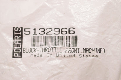 OEM Polaris 5132966 Front Machined Throttle Block NOS