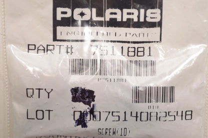 OEM Polaris 7511881 Screw Qty 2 NOS