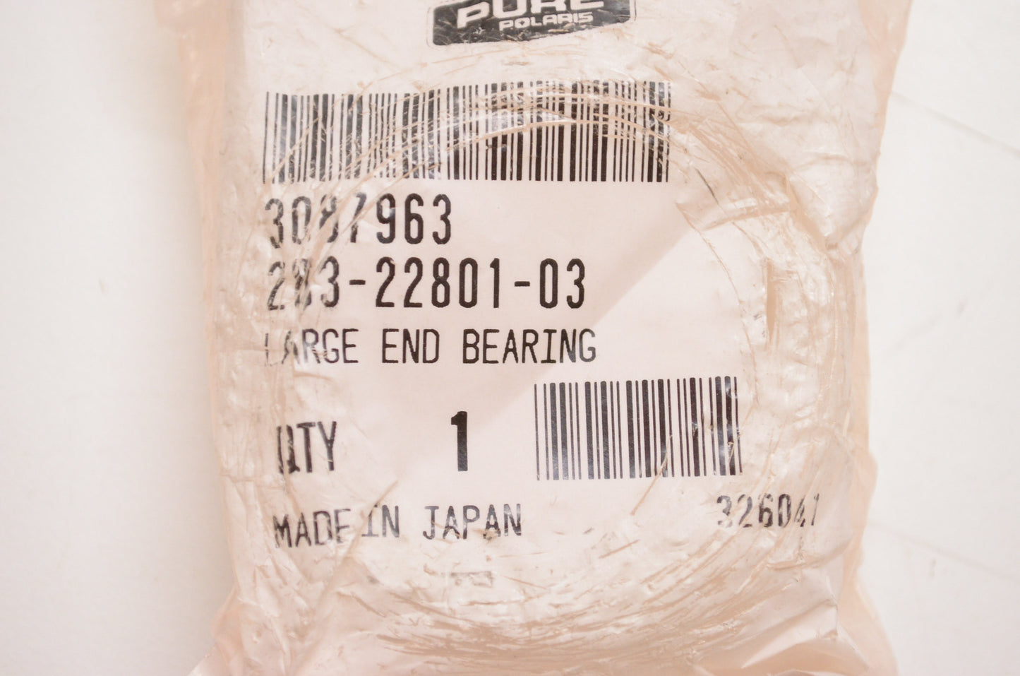 OEM Polaris 3087963, 283-22801-03 Large End Bearing NOS