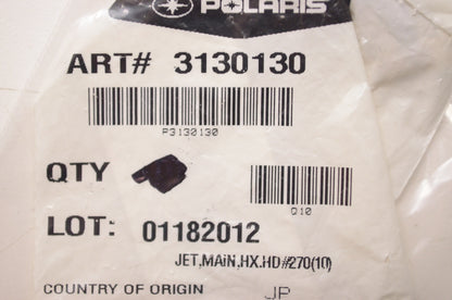 OEM Polaris 3130130 Hex Head Main Jet #270