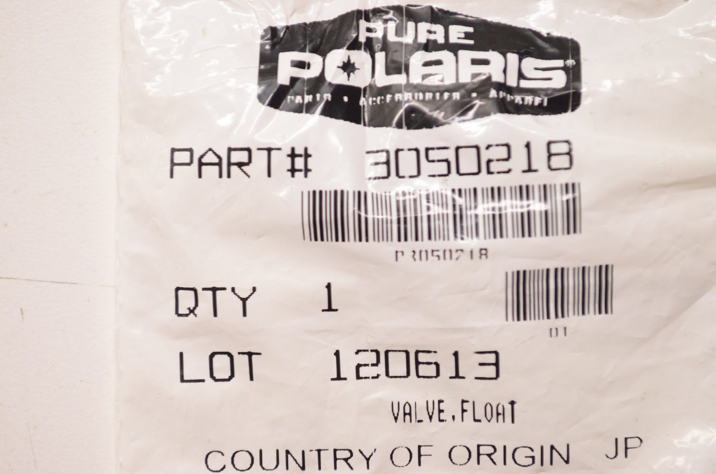 OEM Polaris 3050218 Float Valve NOS