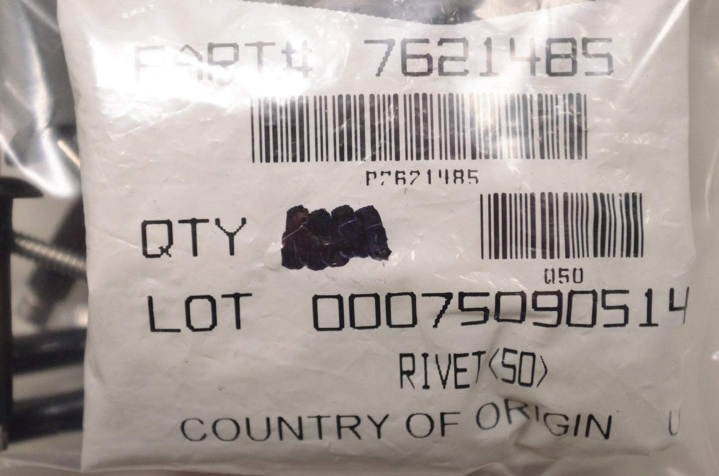OEM Polaris 7621485 Rivet NOS