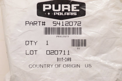 OEM Polaris 5412072 Carburetor Boot NOS