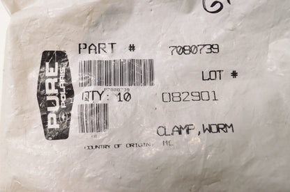 OEM Polaris 7080739 Worm Drive Clamp .44X3.13 DIA NOS