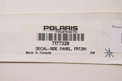 OEM Polaris 7177328 Front Right Hand Side Panel Decal NOS