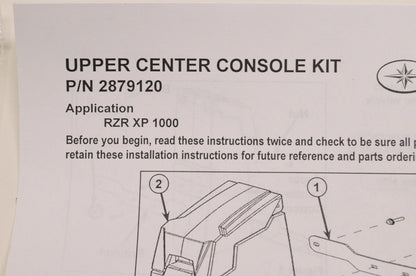 New OEM Polaris Center Console Box NOS