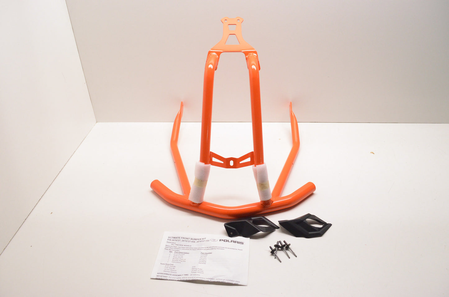 New OEM Polaris Pro-Ride Extreme Front Bumper Kit Orange NOS