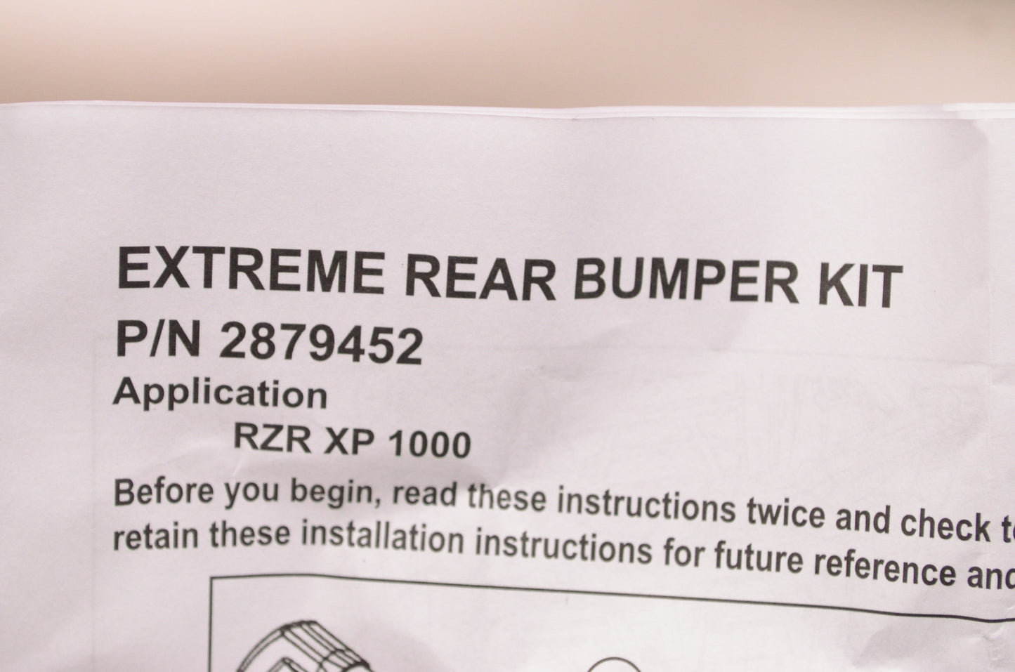Extreme Rear Bumper Attachment Indy Red NOS