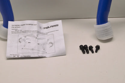 OEM Polaris 2879451-619 Blue Extreme Front Bumper Attachment NOS