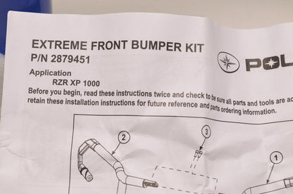OEM Polaris 2879451-619 Blue Extreme Front Bumper Attachment NOS