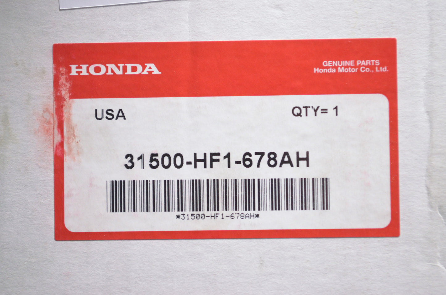 OEM Honda 31500-HF1-678AH Battery NOS