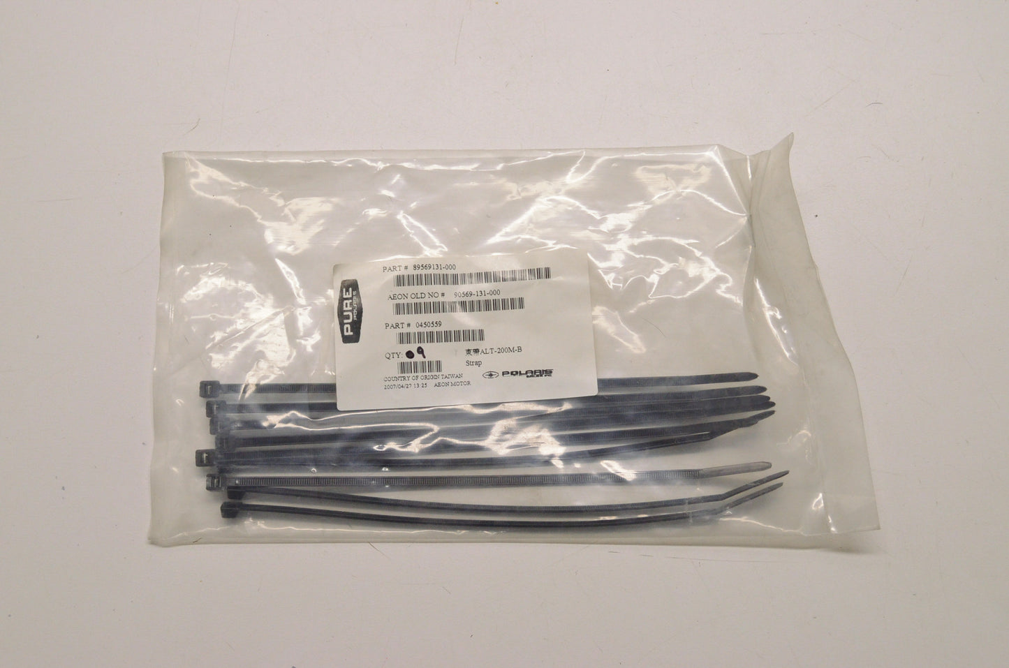 Zip Ties Qty 9 NOS