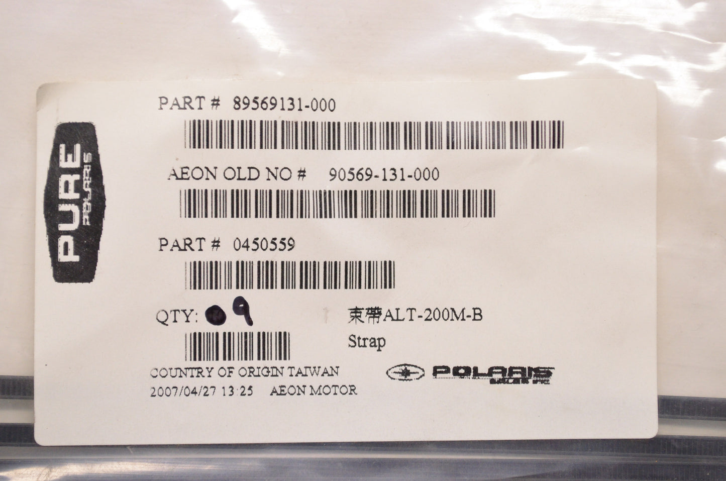 Zip Ties Qty 9 NOS