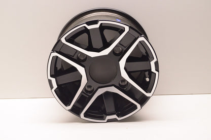 New OEM Polaris Black Front Rim 12x6, 26mm NOS