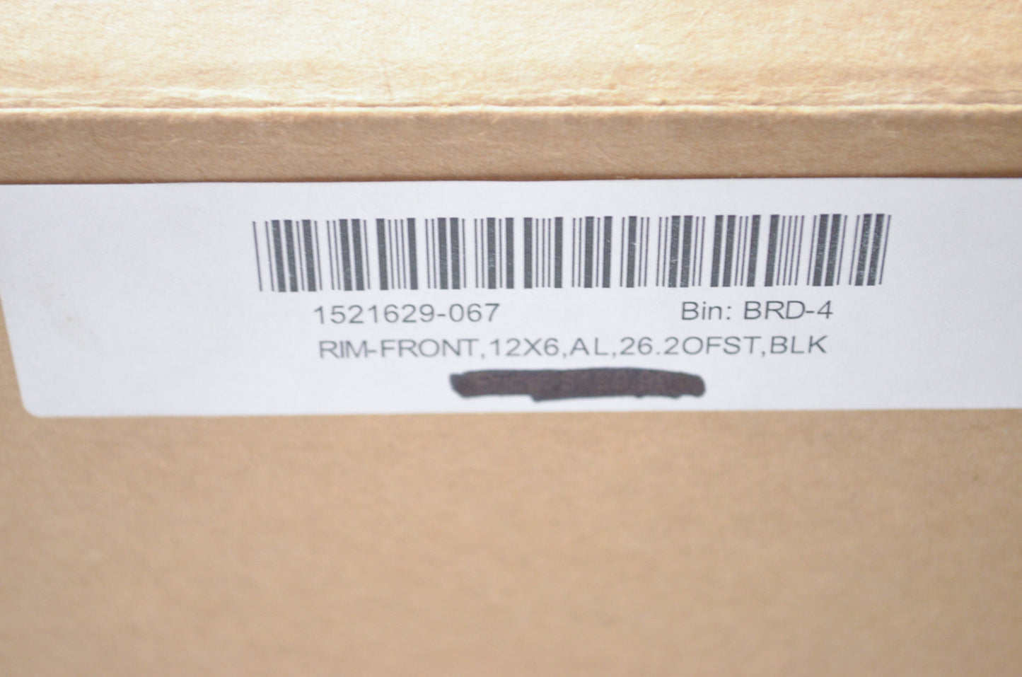 New OEM Polaris Black Front Rim 12x6, 26mm NOS
