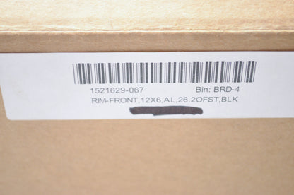 New OEM Polaris Black Front Rim 12x6, 26mm NOS