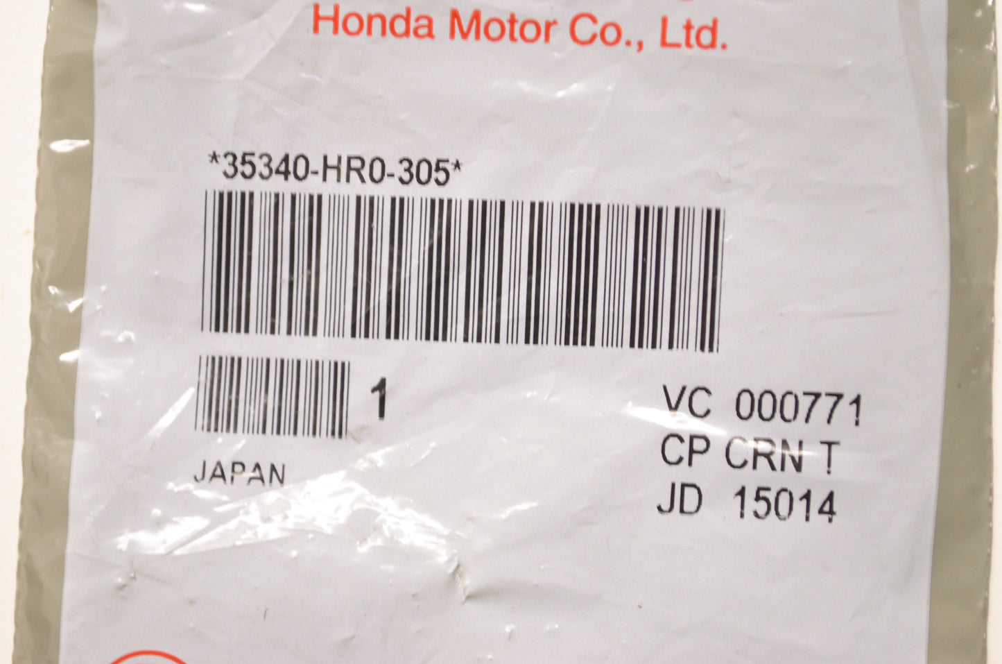 OEM Honda 35340-HR0-305 Front Stop Switch NOS