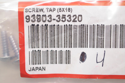 OEM Honda 93903-35320 Tap Screw (5X16) Qty 2 NOS