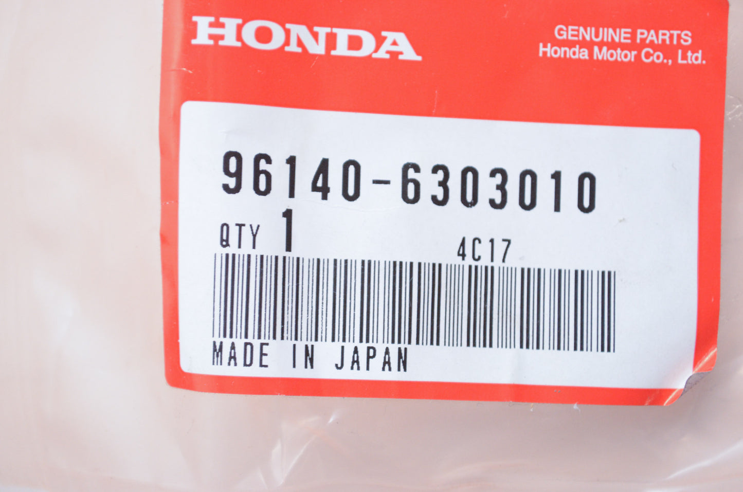 OEM Honda 96140-63030-10 Bearing 6303U NOS