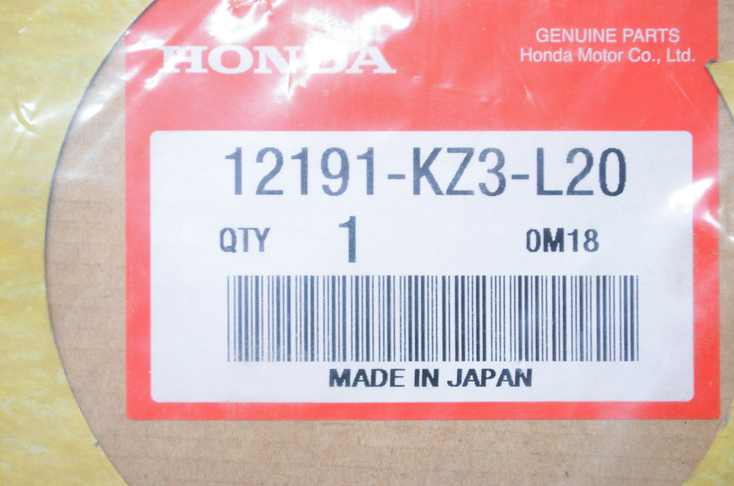 OEM Honda 12191-KZ3-L20 Cylinder Gasket NOS