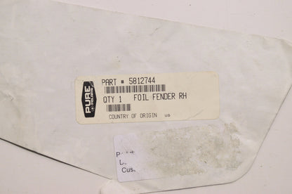 OEM Polaris 5812744 Right Hand Fender Foil NOS