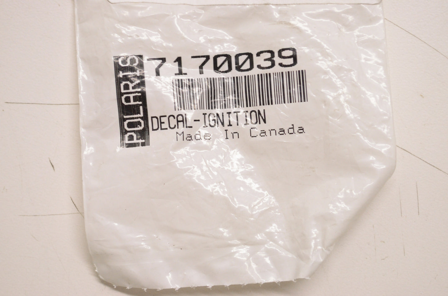 OEM Polaris 7170039 Ignition Decal