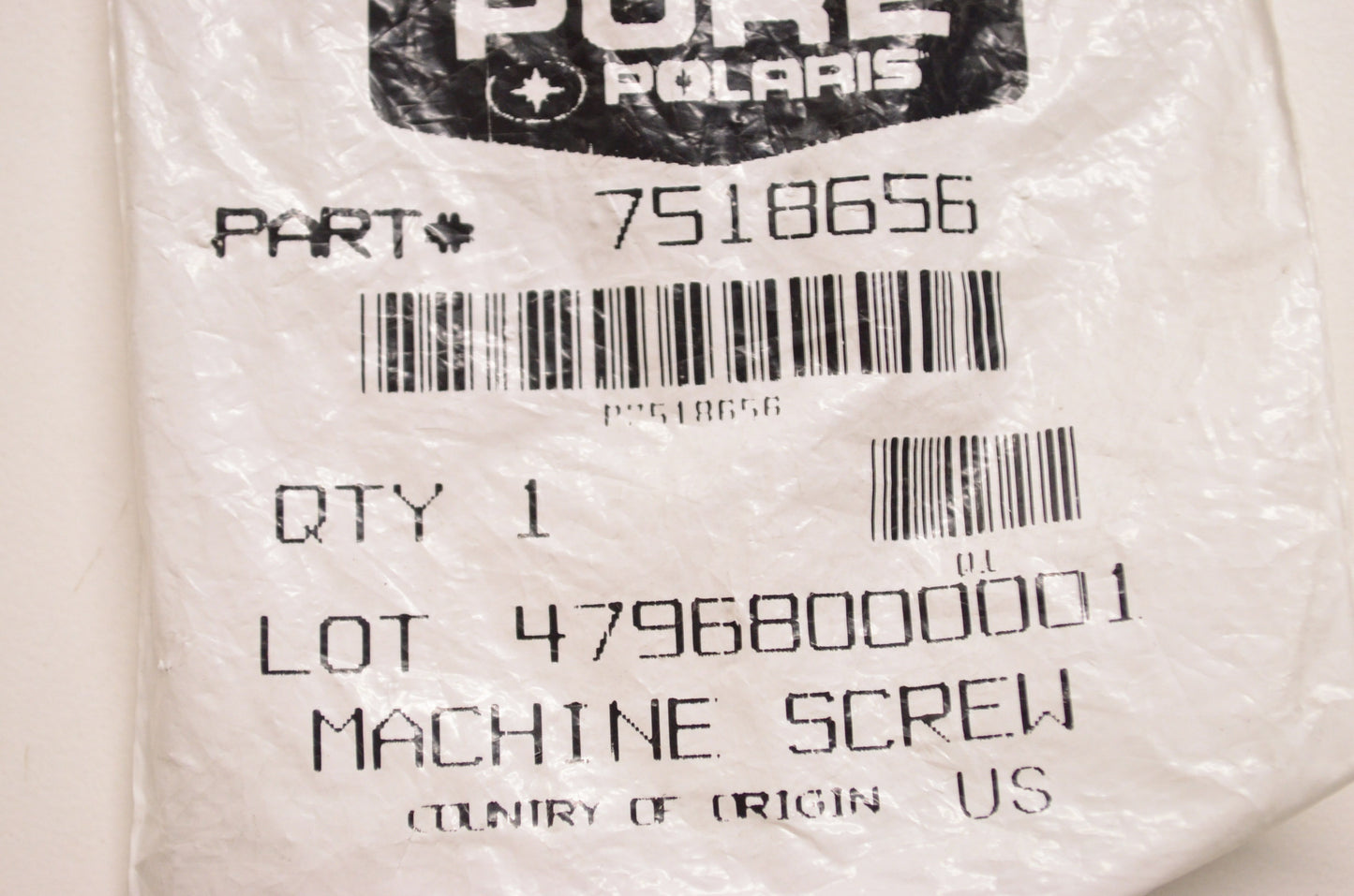New OEM Polaris Machine Screw NOS