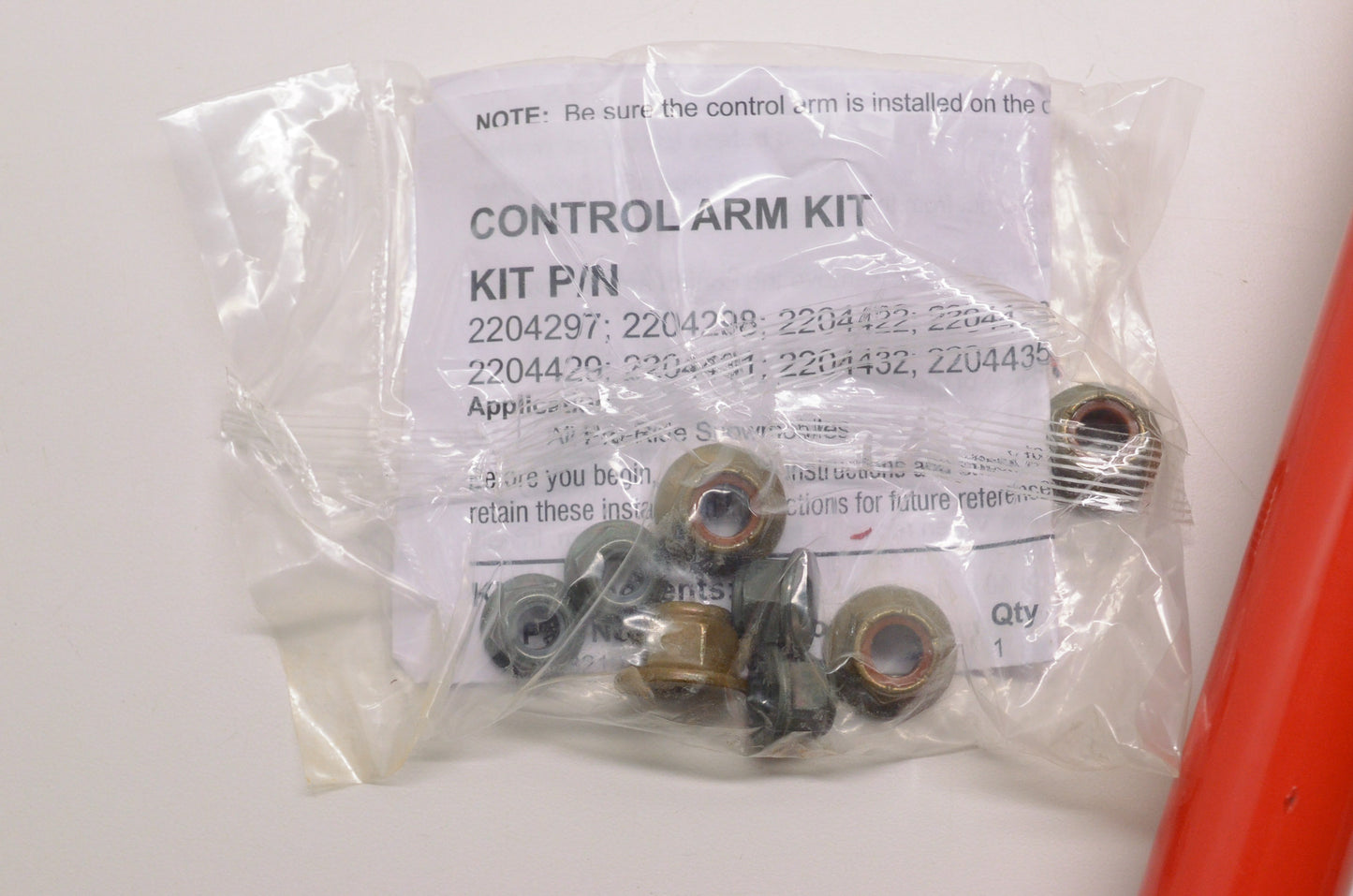 New OEM Polaris Left Hand Indy Red Lower Control Arm Kit NOS