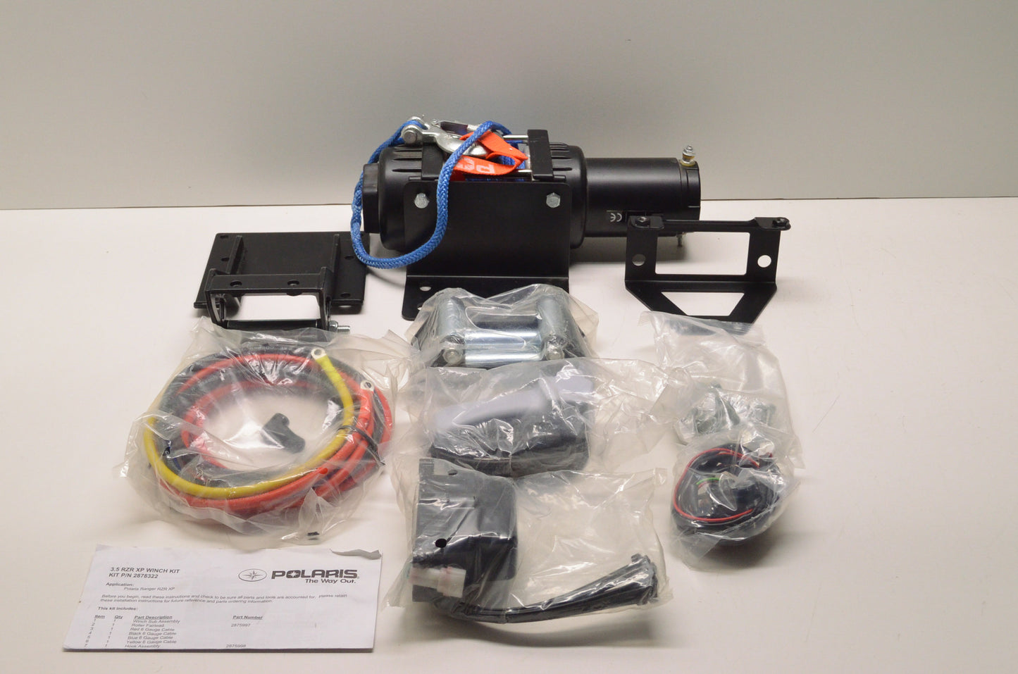New OEM Polaris 3500LB Winch Kit NOS