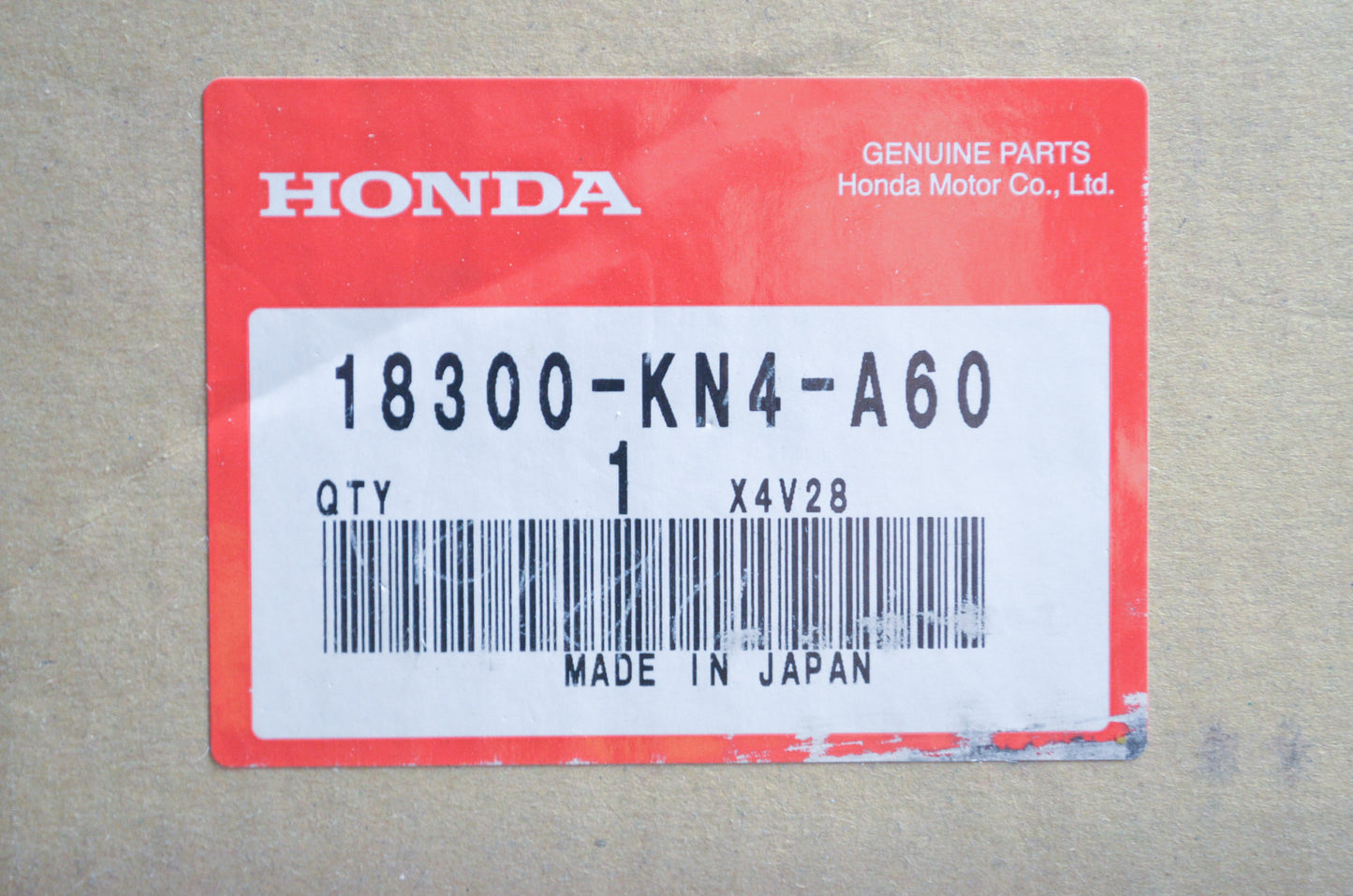 OEM Honda 18300-KN4-A60 Exhaust Muffler Assembly NOS